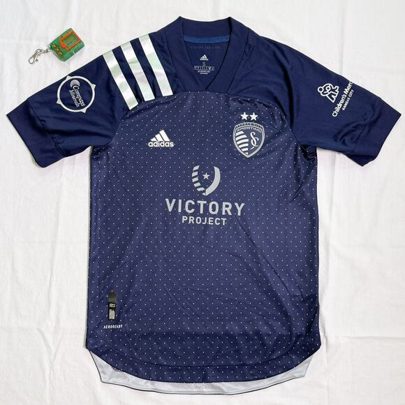 Sporting Kansas City Authentic Adidas Home 2021 Soccer Jersey - S - Picture 6 of 6